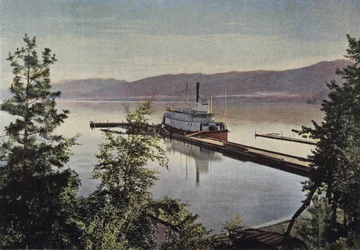 Der Dampfer Aberdeen auf dem Okanagan-See
